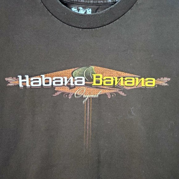 HABANA BANAWA Mens T shirt size Xl  Brown - Picture 3 of 9